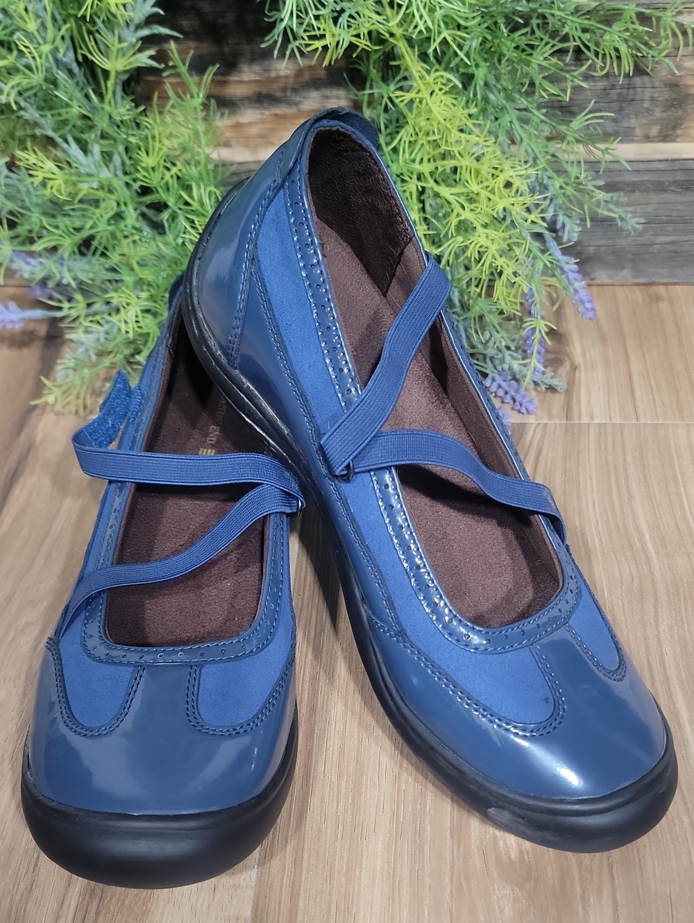 Lands' End Mary Jane Flats 8